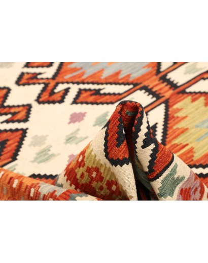 Tappeto Kilim Afghanistan giallo marrone 198x298