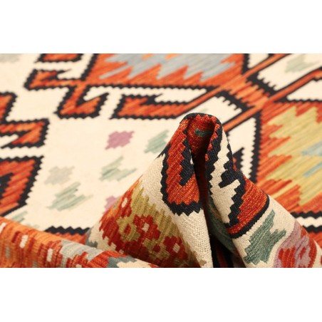 Tappeto Kilim Afghanistan giallo marrone 198x298
