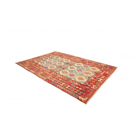 Tappeto Kilim Afghanistan marrone rosso 203x300