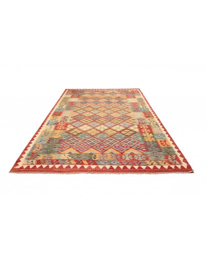 Tappeto Kilim Afghanistan marrone grigio 205x288