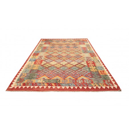 Tappeto Kilim Afghanistan marrone grigio 205x288