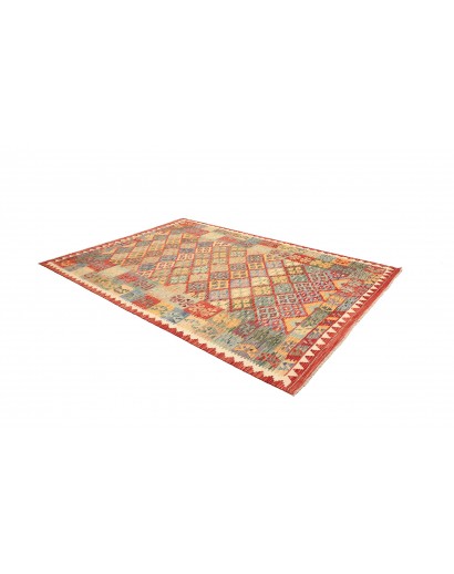 Tappeto Kilim Afghanistan marrone grigio 205x288