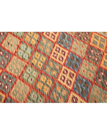 Tappeto Kilim Afghanistan marrone grigio 205x288