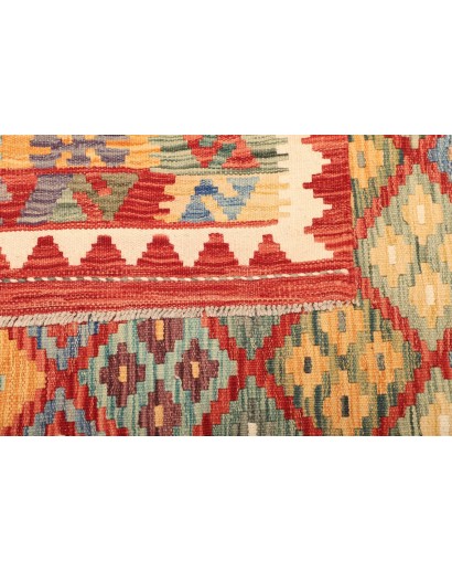Tappeto Kilim Afghanistan marrone grigio 205x288
