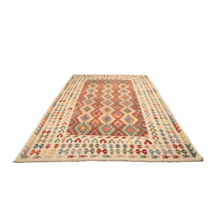 Tappeto Kilim Afghanistan giallo arancione 210x298
