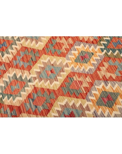 Tappeto Kilim Afghanistan giallo arancione 210x298
