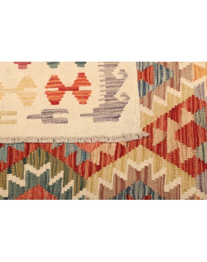 Tappeto Kilim Afghanistan giallo arancione 210x298