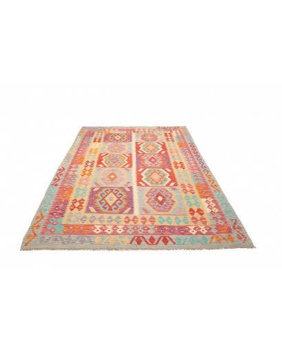 Tappeto Kilim Afghanistan marrone arancione 178x240