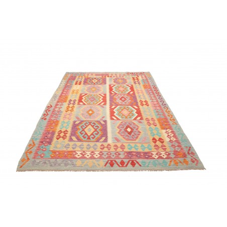 Tappeto Kilim Afghanistan marrone arancione 178x240