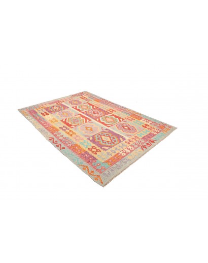 Tappeto Kilim Afghanistan marrone arancione 178x240