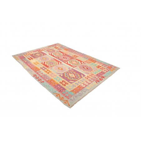 Tappeto Kilim Afghanistan marrone arancione 178x240