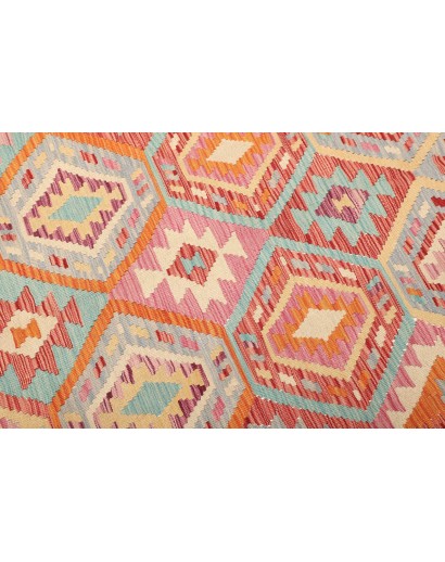 Tappeto Kilim Afghanistan beige giallo 169x253