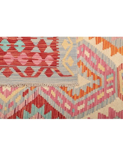 Tappeto Kilim Afghanistan beige giallo 169x253