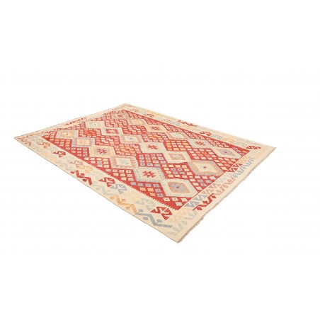 Tappeto Kilim Afghanistan beige arancione 183x245