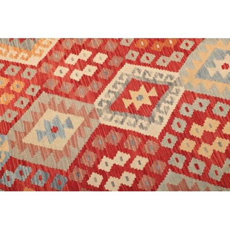 Tappeto Kilim Afghanistan beige arancione 183x245