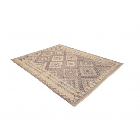 Tappeto Kilim Afghanistan azzurro bianco 186x239