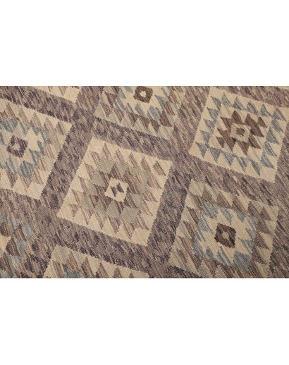 Tappeto Kilim Afghanistan azzurro bianco 186x239