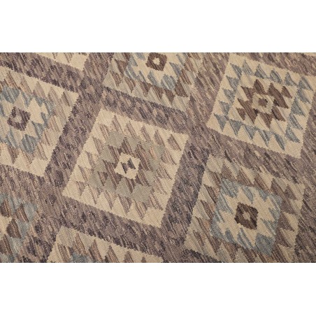 Tappeto Kilim Afghanistan azzurro bianco 186x239