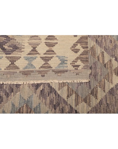 Tappeto Kilim Afghanistan azzurro bianco 186x239