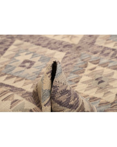 Tappeto Kilim Afghanistan azzurro bianco 186x239