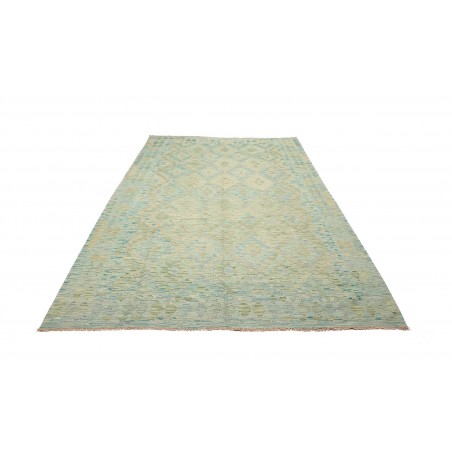 Tappeto Kilim Afghanistan azzurro grigio 180x266