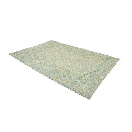 Tappeto Kilim Afghanistan azzurro grigio 180x266