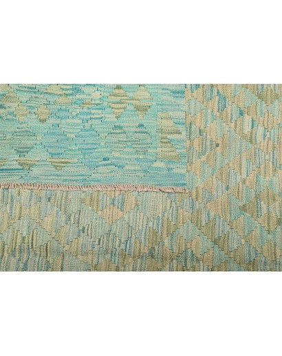 Tappeto Kilim Afghanistan azzurro grigio 180x266