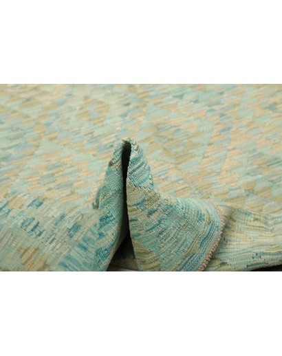 Tappeto Kilim Afghanistan azzurro grigio 180x266