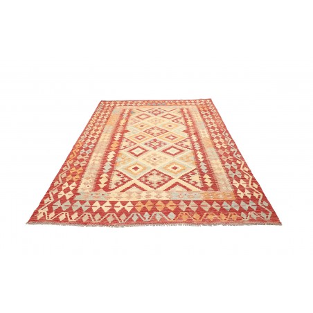 Tappeto Kilim Afghanistan giallo marrone 174x242
