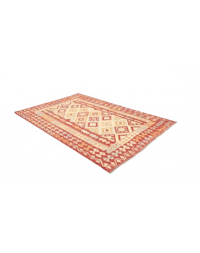 Tappeto Kilim Afghanistan giallo marrone 174x242