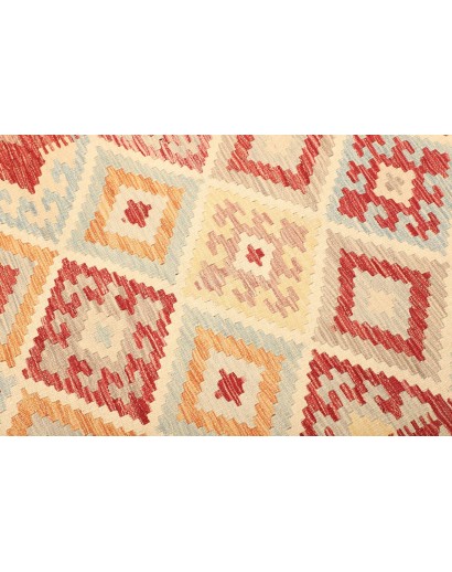 Tappeto Kilim Afghanistan giallo marrone 174x242