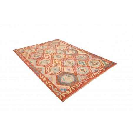 Tappeto Kilim Afghanistan marrone grigio 174x234