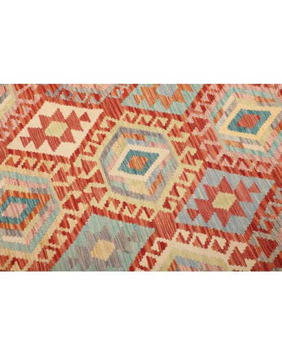 Tappeto Kilim Afghanistan marrone grigio 174x234