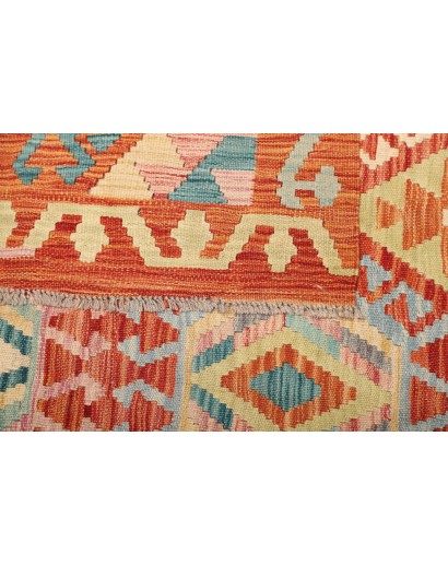 Tappeto Kilim Afghanistan marrone grigio 174x234