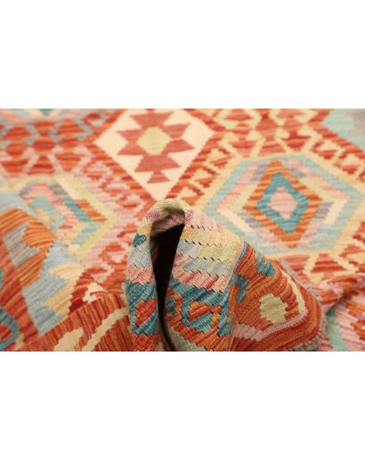 Tappeto Kilim Afghanistan marrone grigio 174x234