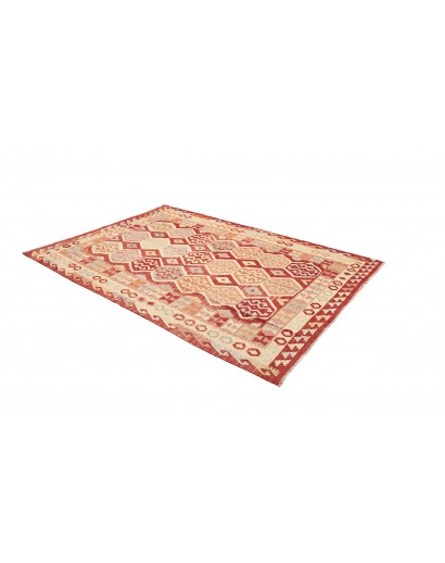Tappeto Kilim Afghanistan marrone rosso 176x252