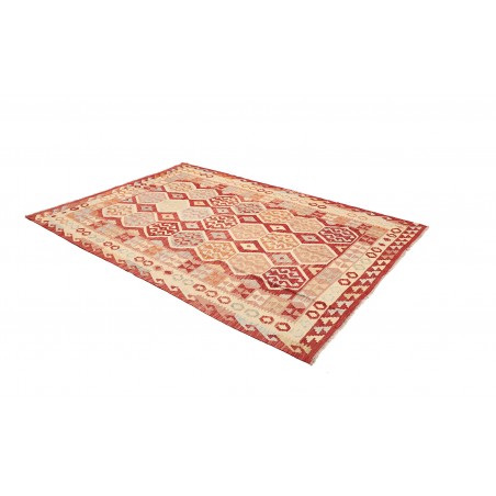 Tappeto Kilim Afghanistan marrone rosso 176x252