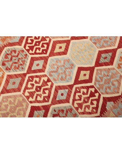 Tappeto Kilim Afghanistan marrone rosso 176x252