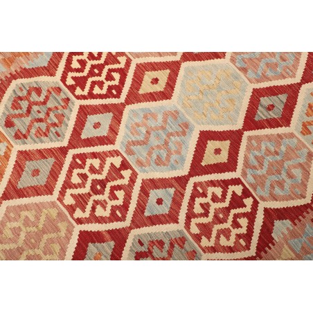 Tappeto Kilim Afghanistan marrone rosso 176x252