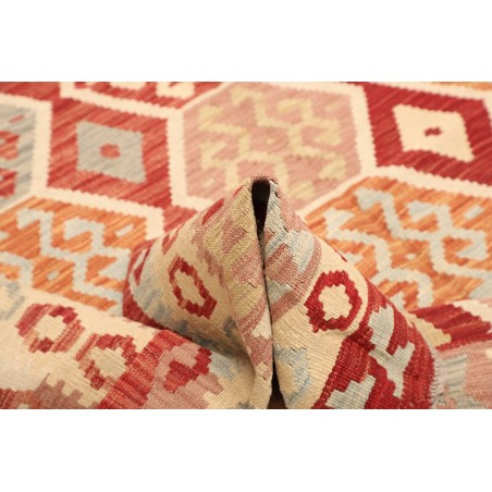 Tappeto Kilim Afghanistan marrone rosso 176x252