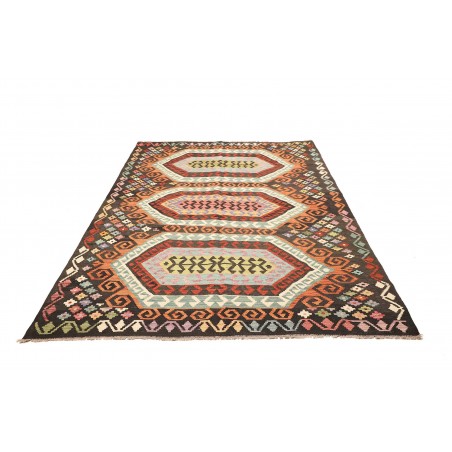 Tappeto Kilim Afghanistan bianco grigio 178x248