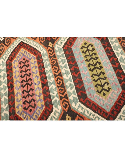 Tappeto Kilim Afghanistan bianco grigio 178x248