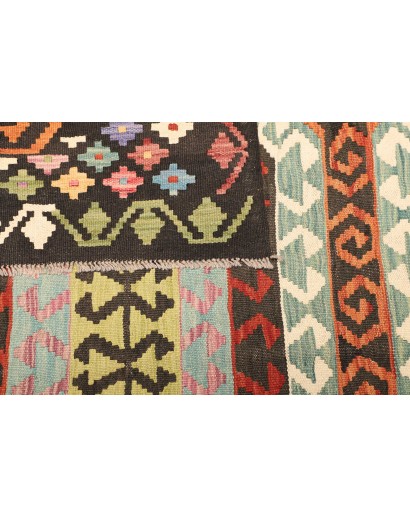 Tappeto Kilim Afghanistan bianco grigio 178x248