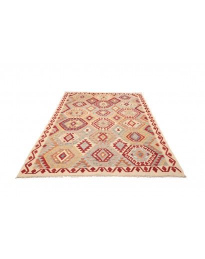 Tappeto Kilim Afghanistan beige giallo 173x235