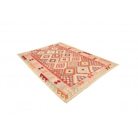 Tappeto Kilim Afghanistan marrone rosso 181x238