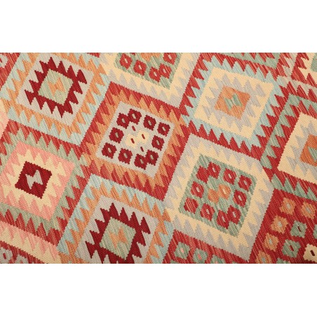 Tappeto Kilim Afghanistan marrone rosso 181x238