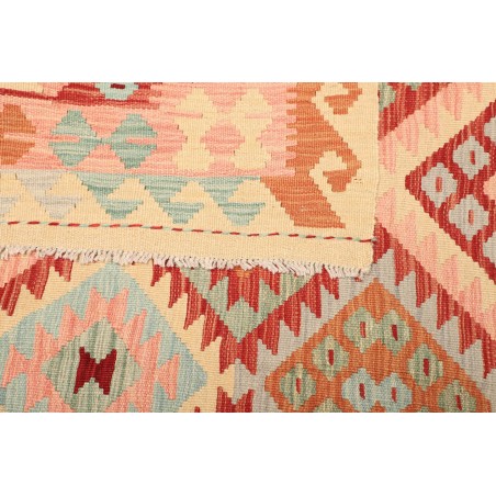 Tappeto Kilim Afghanistan marrone rosso 181x238