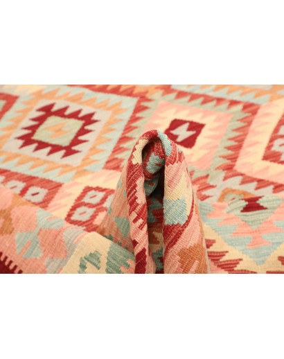 Tappeto Kilim Afghanistan marrone rosso 181x238