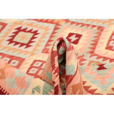 Tappeto Kilim Afghanistan marrone rosso 181x238