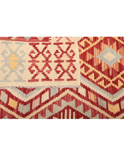 Tappeto Kilim Afghanistan giallo marrone 182x242